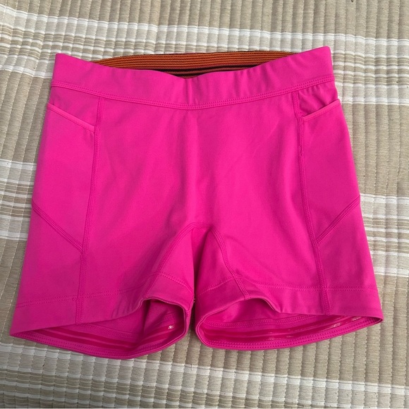 Free people movement biker shorts women’s size Xsmall hot pink color - Picture 1 of 3